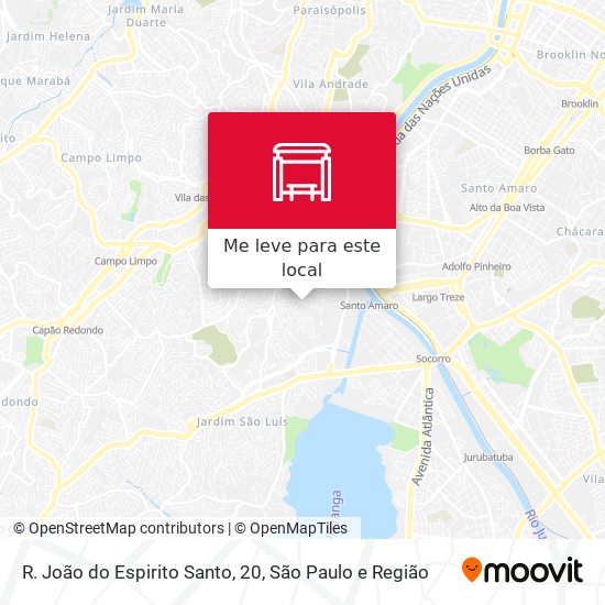 R. João do Espirito Santo, 20 mapa