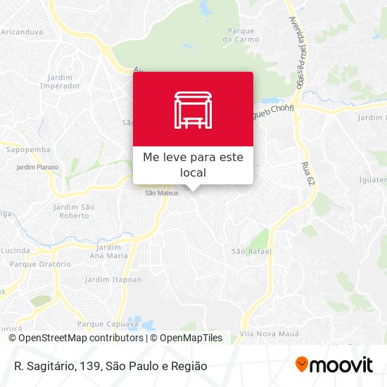 R. Sagitário, 139 mapa