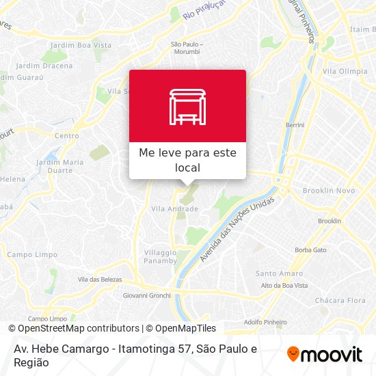 Av. Hebe Camargo - Itamotinga 57 mapa