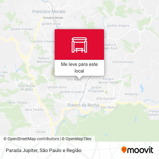 Parada Jupiter mapa