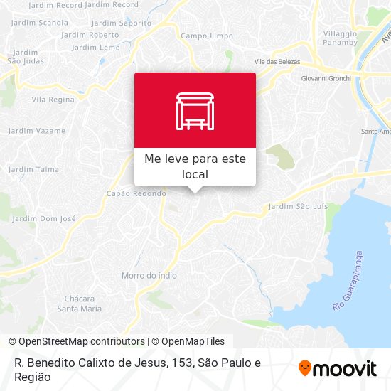 R. Benedito Calixto de Jesus, 153 mapa