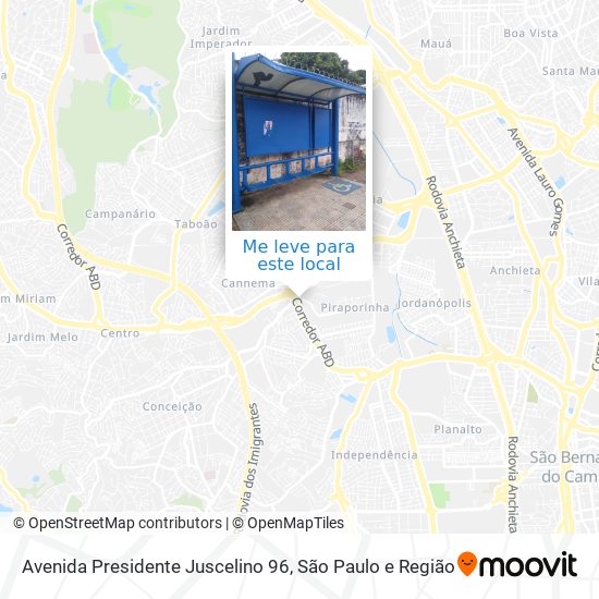 Avenida Presidente Juscelino 96 mapa