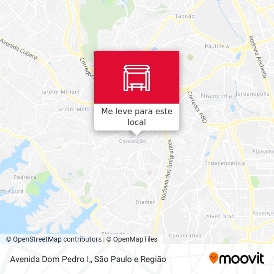 Avenida Dom Pedro I, mapa