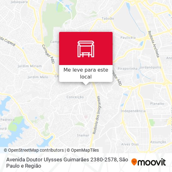Avenida Doutor Ulysses Guimarães 2380-2578 mapa