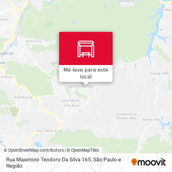 Rua Maximino Teodoro Da Silva 165 mapa