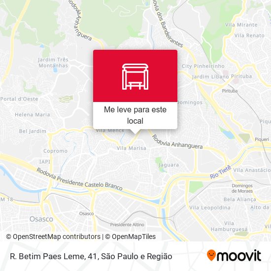 R. Betim Paes Leme, 41 mapa