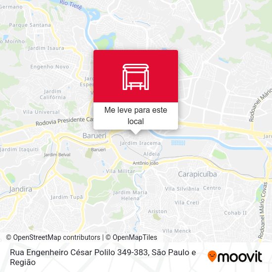 Rua Engenheiro César Polilo 349-383 mapa