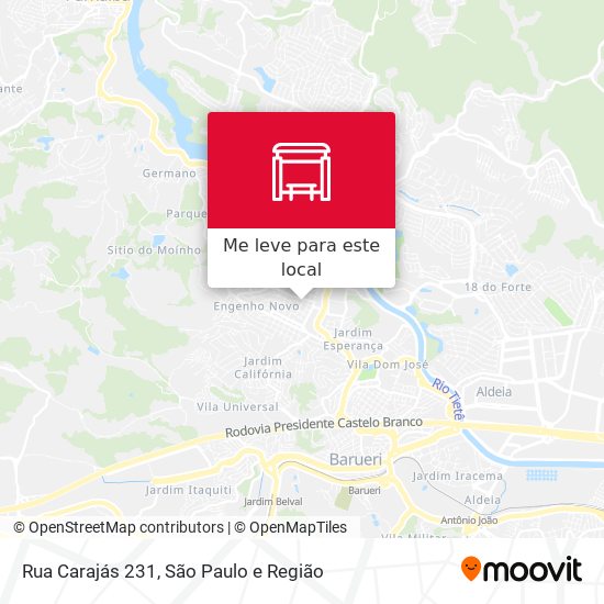 Rua Carajás 231 mapa