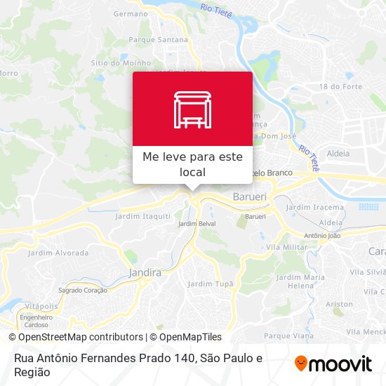 Rua Antônio Fernandes Prado 140 mapa