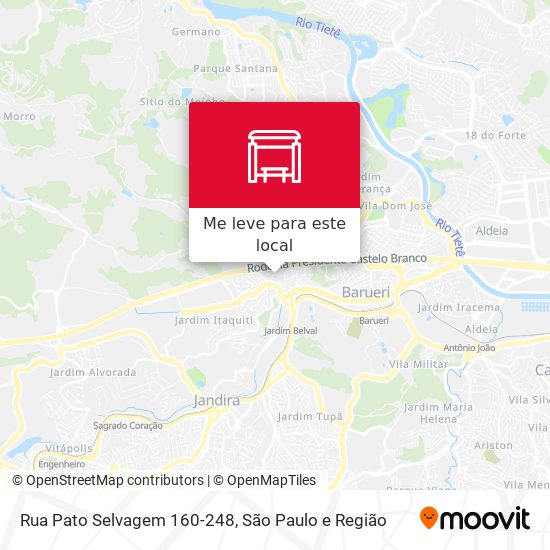 Rua Pato Selvagem 160-248 mapa