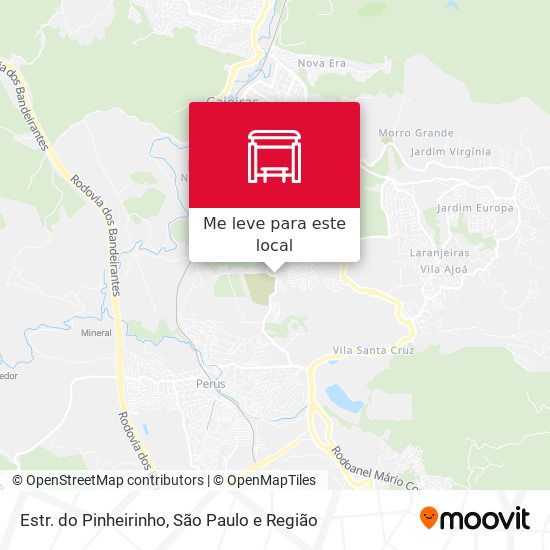 Estr. do Pinheirinho mapa