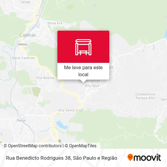 Rua Benedicto Rodrigues 38 mapa