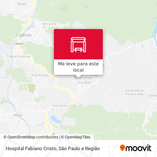 Hospital Fabiano Cristo mapa