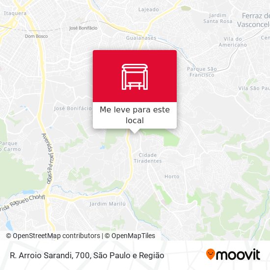 R. Arroio Sarandi, 700 mapa