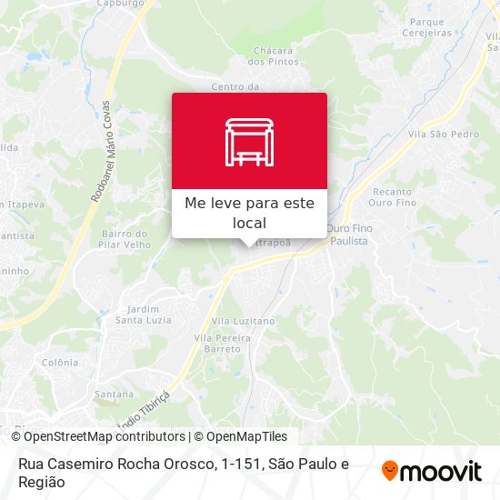 Rua Casemiro Rocha Orosco, 1-151 mapa