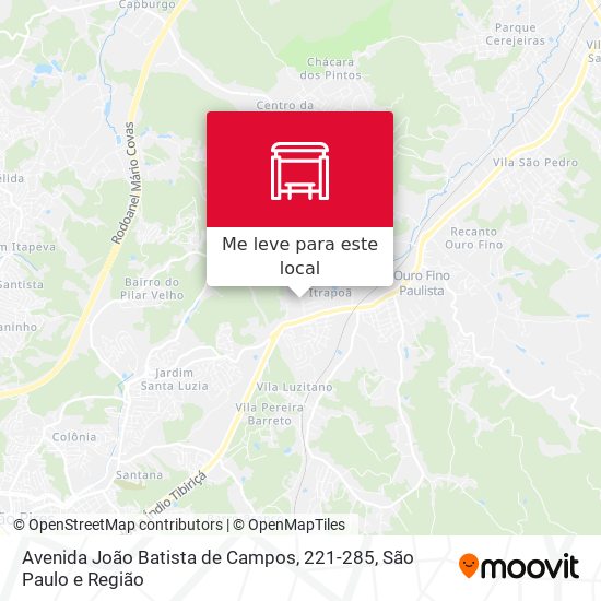 Avenida João Batista de Campos, 221-285 mapa