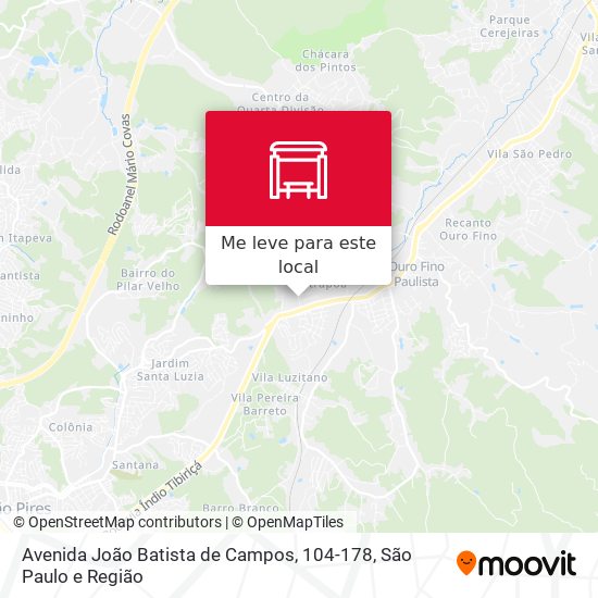 Avenida João Batista de Campos, 104-178 mapa
