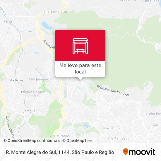 R. Monte Alegre do Sul, 1144 mapa