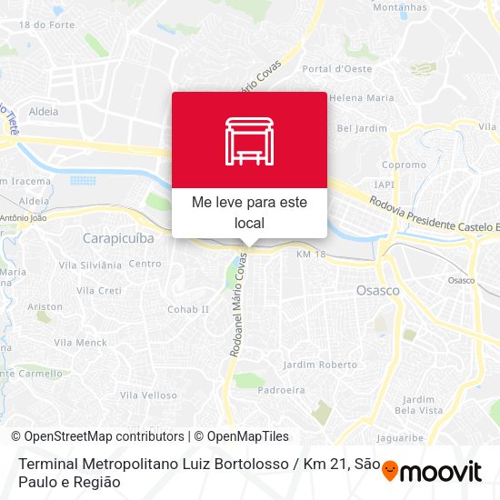 Terminal Metropolitano Luiz Bortolosso / Km 21 mapa