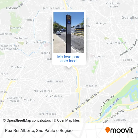 Rua Rei Alberto mapa
