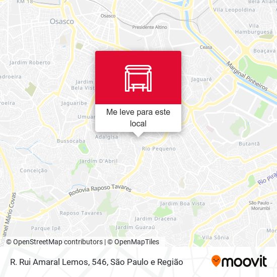R. Rui Amaral Lemos, 546 mapa