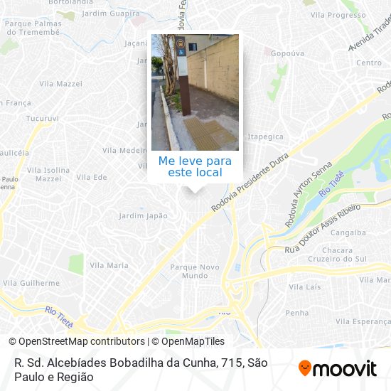 R. Sd. Alcebíades Bobadilha da Cunha, 715 mapa