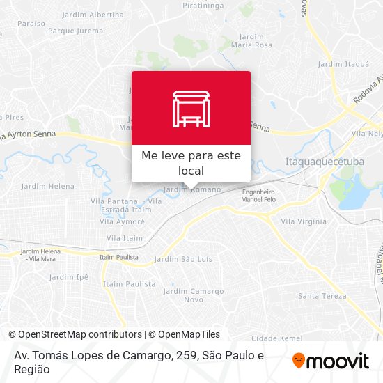 Av. Tomás Lopes de Camargo, 259 mapa