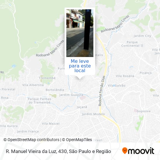 R. Manuel Vieira da Luz, 430 mapa