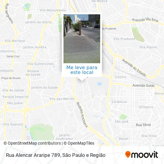 Rua Alencar Araripe 789 mapa