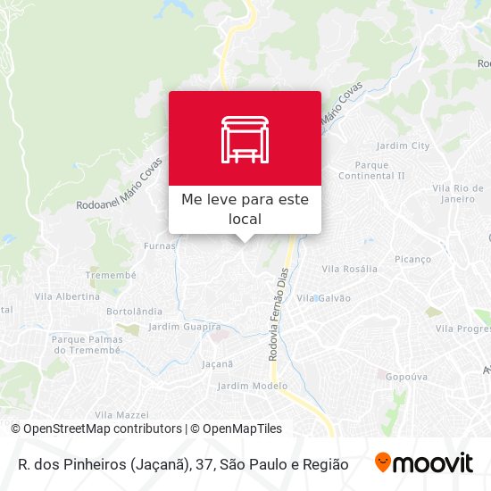 R. dos Pinheiros (Jaçanã), 37 mapa