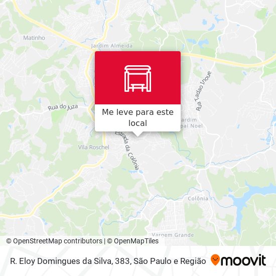 R. Eloy Domingues da Silva, 383 mapa