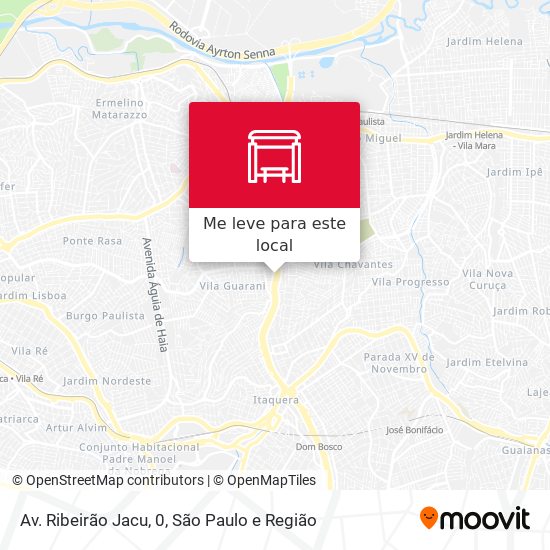 Av. Ribeirão Jacu, 0 mapa