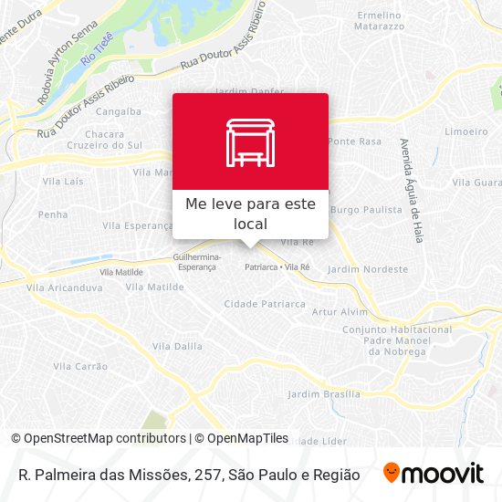 R. Palmeira das Missões, 257 mapa