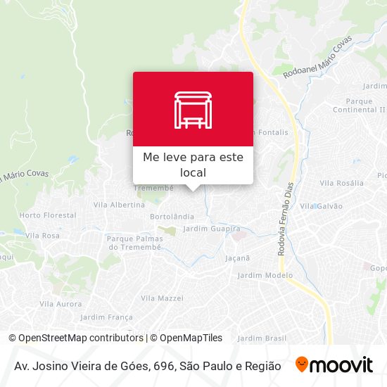 Av. Josino Vieira de Góes, 696 mapa