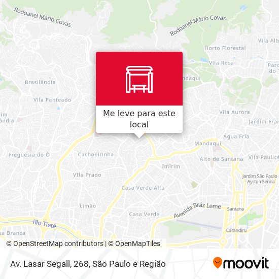 Av. Lasar Segall, 268 mapa
