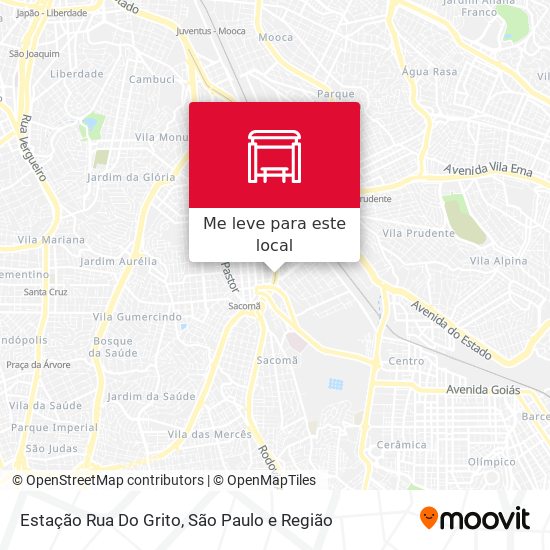 Estação Rua Do Grito mapa