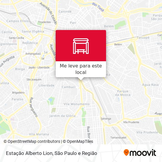 Estação Alberto Lion mapa