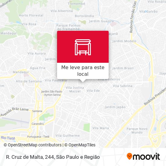 R. Cruz de Malta, 244 mapa