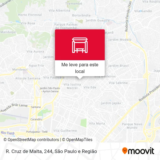 R. Cruz de Malta, 244 mapa