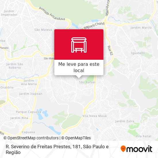 R. Severino de Freitas Prestes, 181 mapa