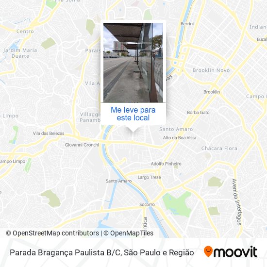 Parada Bragança Paulista B/C mapa