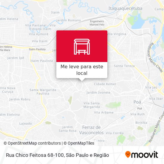 Rua Chico Feitosa 68-100 mapa