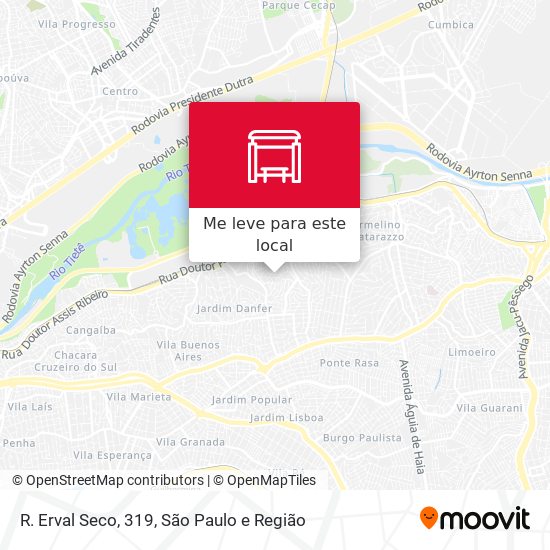 R. Erval Seco, 319 mapa