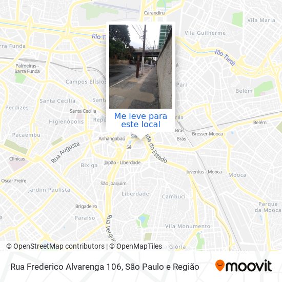 Rua Frederico Alvarenga 106 mapa