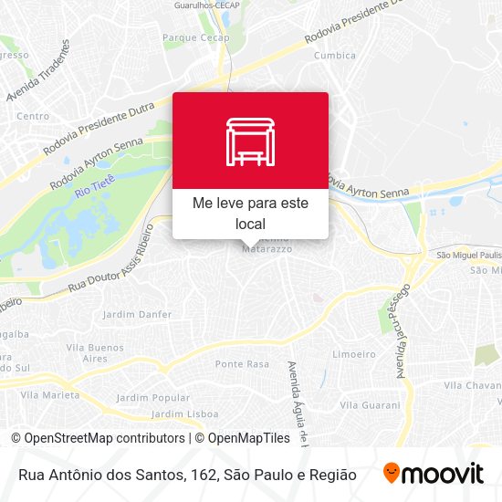 Rua Antônio dos Santos, 162 mapa