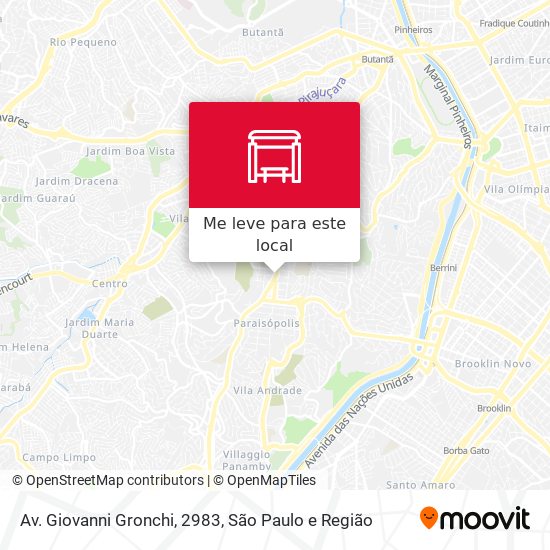 Av. Giovanni Gronchi, 2983 mapa