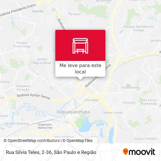 Rua Silvia Teles, 2-36 mapa