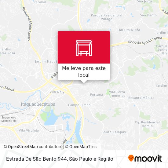 Estrada De São Bento 944 mapa