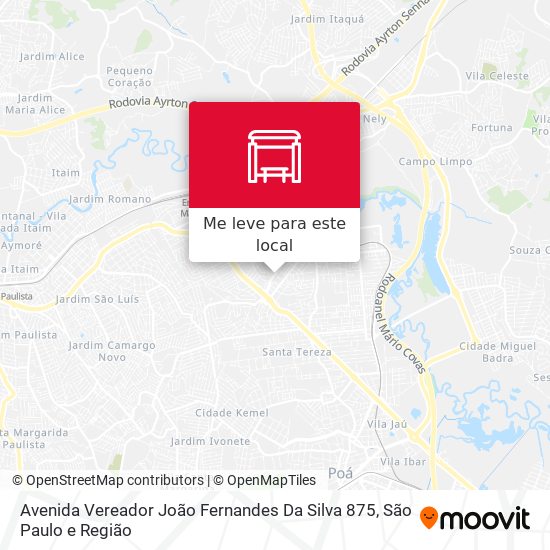 Avenida Vereador João Fernandes Da Silva 875 mapa
