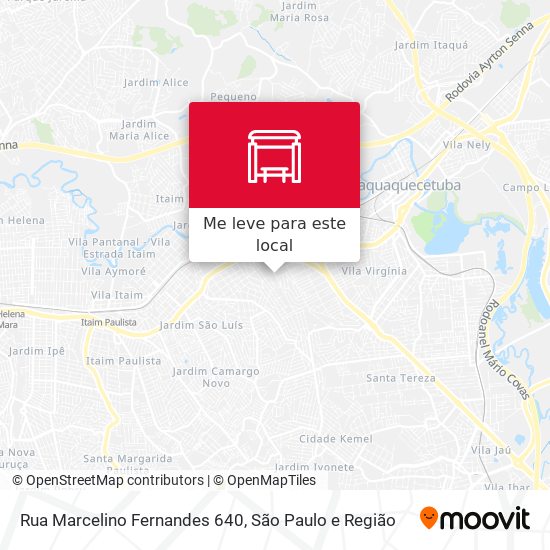 Rua Marcelino Fernandes 640 mapa